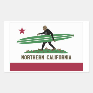 Noord-Californië Rechthoekige Sticker