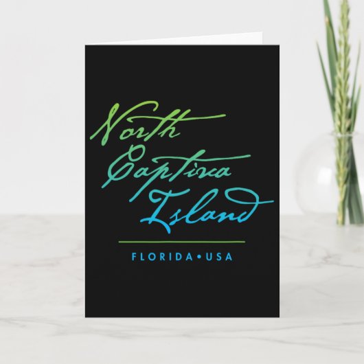 Noord Captiva Eiland Florida Kaart (Voorkant)