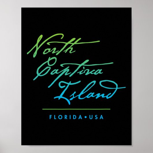 Noord Captiva Eiland Florida Poster (Voorkant)