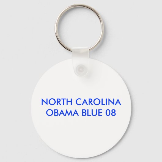 NOORD CAROLINA 08 OBAMA BLUE SLEUTELHANGER (Voorkant)