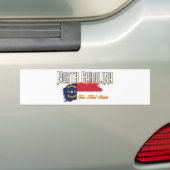 Noord-Carolina Bumpersticker (Op auto)