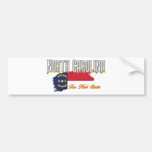Noord-Carolina Bumpersticker (Voorkant)