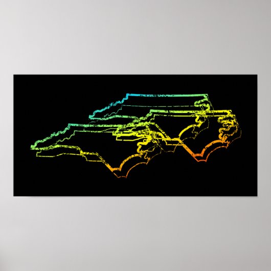 noord - carolina chill blur poster (Voorkant)