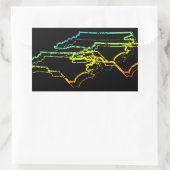 noord - carolina chill blur rechthoekige sticker (Tas)