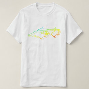 noord - carolina chill blur t-shirt