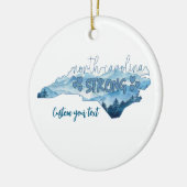 Noord-Carolina Keramisch Ornament (Links)