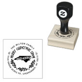 noord - carolina merry - kerstmis - adres rubberstempel (Gestempeld)