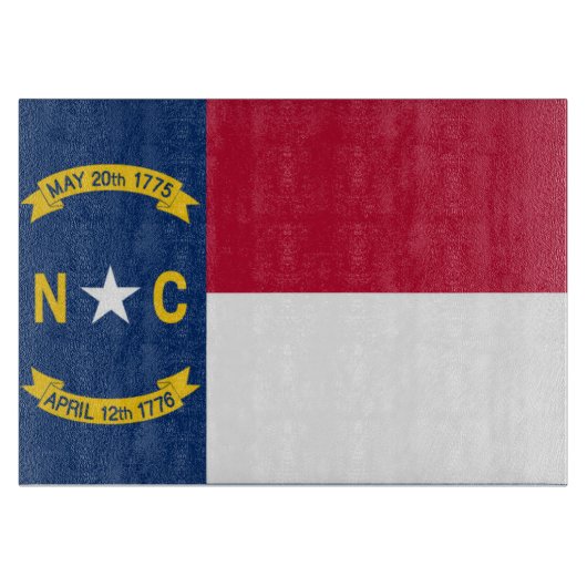 NOORD CAROLINA STATE FLAG SNIJPLANK (Voorkant)