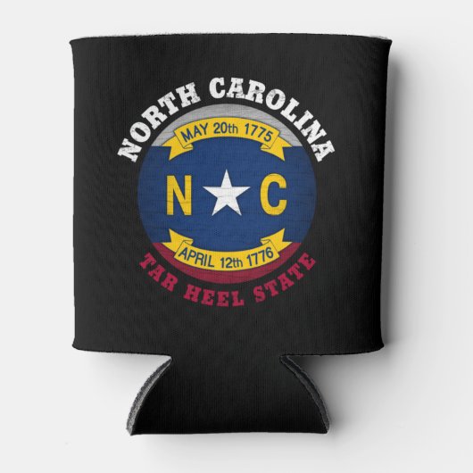 NOORD CAROLINA TAR HEEL STATE FLAG BLIKJESKOELER (Voorkant)