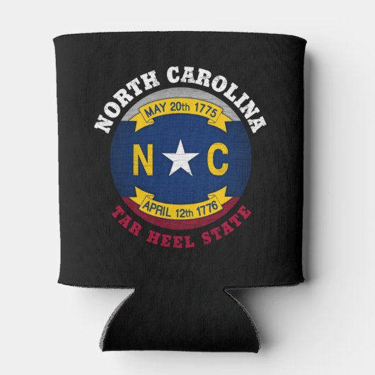 NOORD CAROLINA TAR HEEL STATE FLAG BLIKJESKOELER (Achterkant)
