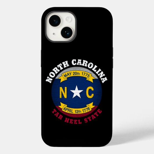 NOORD CAROLINA TAR HEEL STATE FLAG Case-Mate iPhone CASE (Achterkant)