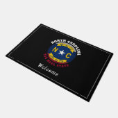 NOORD CAROLINA TAR HEEL STATE FLAG DEURMAT (Schuin)