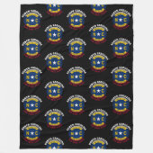 NOORD CAROLINA TAR HEEL STATE FLAG FLEECE DEKEN (Voorkant)