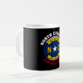 NOORD CAROLINA TAR HEEL STATE FLAG KOFFIEMOK (Voorkant links)