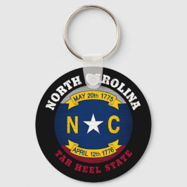 NOORD CAROLINA TAR HEEL STATE FLAG SLEUTELHANGER
