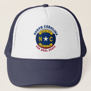 NOORD CAROLINA TAR HEEL STATE FLAG TRUCKER HAT TRUCKER PET