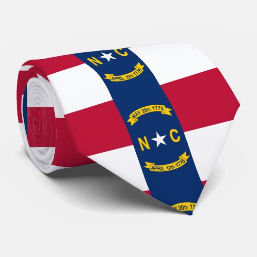 Noord-Carolina vlag, Amerikaans Stropdas van staat (Opgerold)