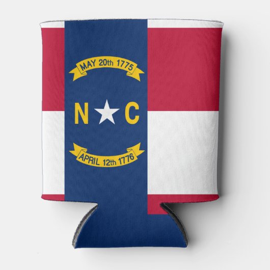 Noord-Carolina vlag, Amerikaanse staatsvlag Blikjeskoeler (Voorkant)