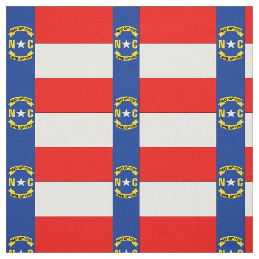 NOORD-CAROLINA Vlag Stof (Swatch)