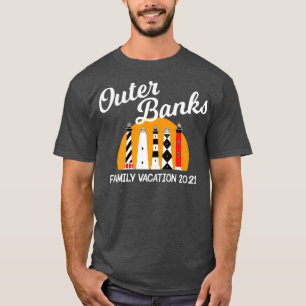 Noord-Carolina vuurtoren Outer Banks Familie T-shirt