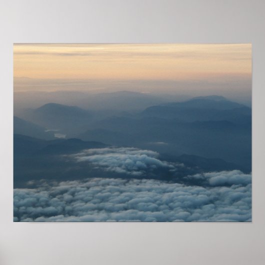 Noord-Cascade-gebergte bij zonsondergang Poster (Voorkant)