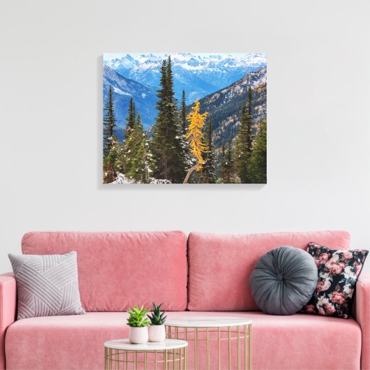 Noord-Cascade-gebergte Wenatchee Canvas Afdruk (Insitu (Woonkamer))