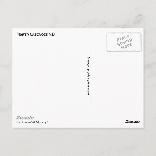 Noord-Cascades Collage 1 Briefkaart (Achterkant)