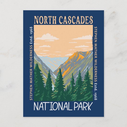 Noord-Cascades Nationaal Park  Briefkaart (Voorkant)