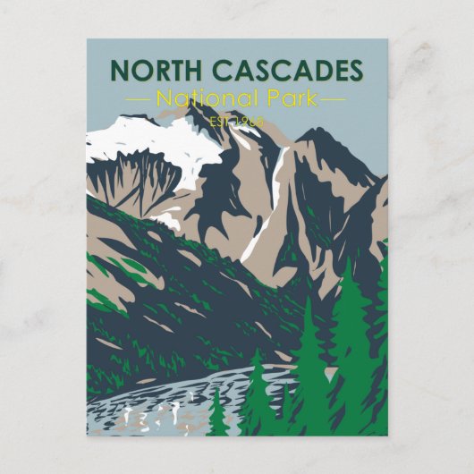 Noord-Cascades Nationaal Park Mount Triumph  Briefkaart (Voorkant)
