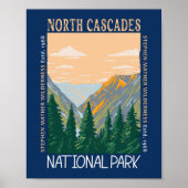 Noord-Cascades Nationaal Park Poster (Voorkant)