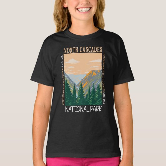 Noord-Cascades Nationaal Park T-shirt (Voorkant)