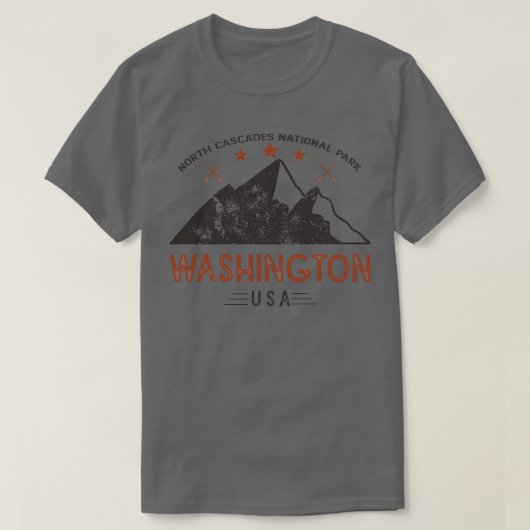  Noord-Cascades Nationaal Park Washington 17 T-shirt (Design voorkant)