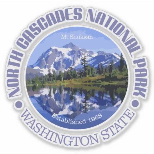 Noord-Cascades NP Sticker (Voorkant)