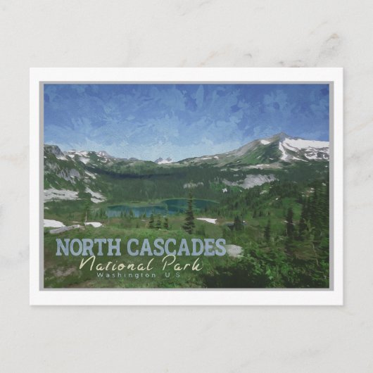 NOORD-CASCADES - WASHINGTON BRIEFKAART (Voorkant)