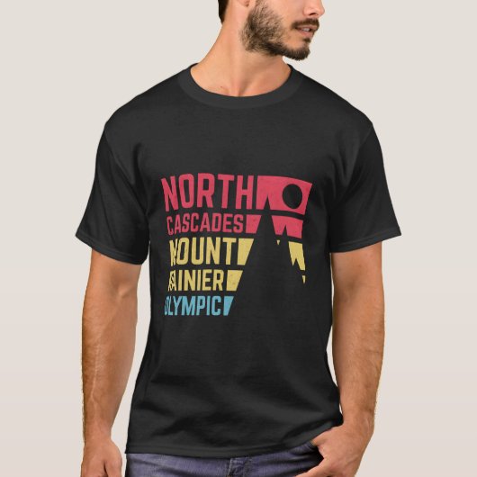  Noord-Cascades zetten de Olympische Natio van Rai T-shirt (Voorkant)
