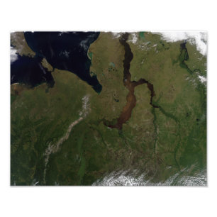 Noord-Centraal Rusland Foto Afdruk