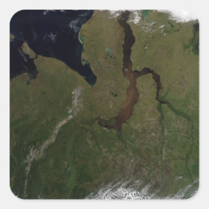 Noord-Centraal Rusland Vierkante Sticker