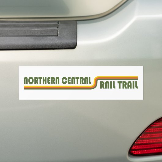 Noord-centraal spoor bumpersticker (Op auto)