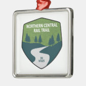 Noord-centraal spoor metalen ornament (Links)