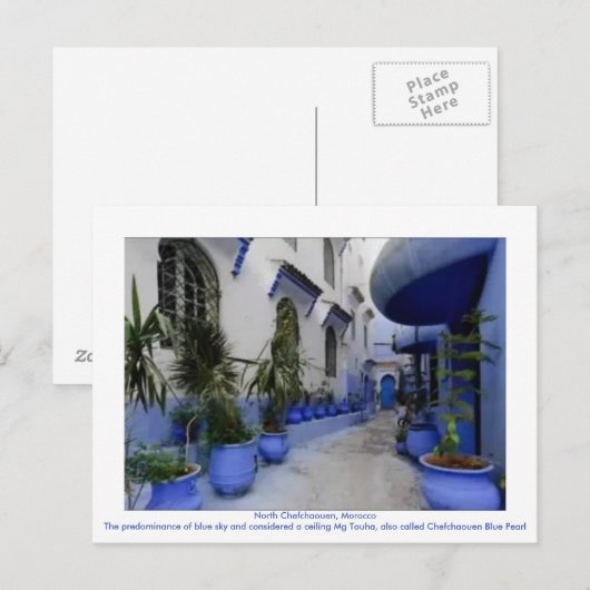 Noord-Chefchaouen, Marokko Briefkaart (Voorkant / Achterkant)