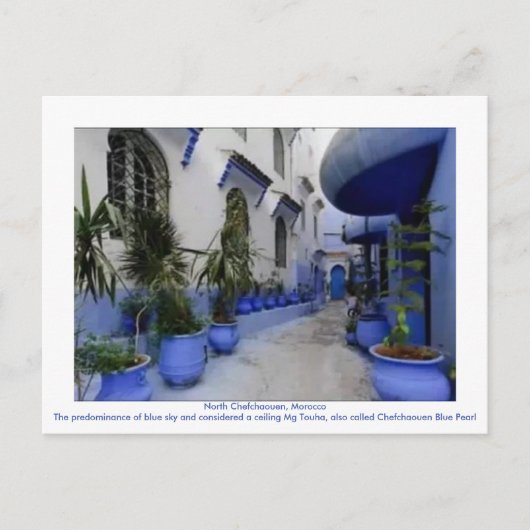 Noord-Chefchaouen, Marokko Briefkaart (Voorkant)