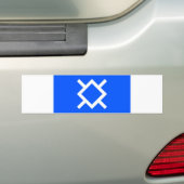 Noord-Cheyenne etnische vlag Amerikaanse geboorte Bumpersticker (Op auto)