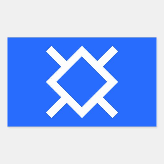 Noord-Cheyenne etnische vlag Amerikaanse geboorte Rechthoekige Sticker (Voorkant)