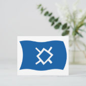 Noord-Cheyenne Vlag Postkaart (Staand voorkant)