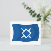 Noord-Cheyenne Vlag Postkaart (Staand voorkant)