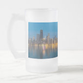 Noord-Chicago Cityscape Frosted Mok (Links)