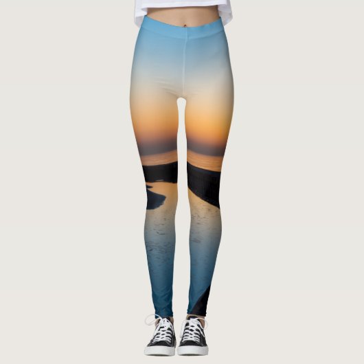 Noord-Chicago Lighthouse Dawn Leggings (Voorkant)