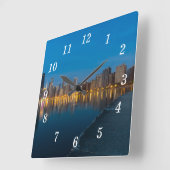 Noord-Chicago stadsgezicht wandklok (Hoek)