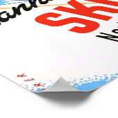  Noord-Conway New Hampshire Skiing Travel Poster (Hoek)