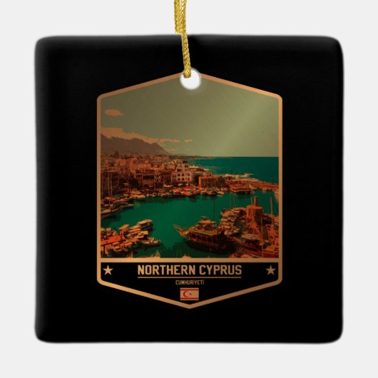 Noord-Cyprus Keramisch Ornament (Voorkant)